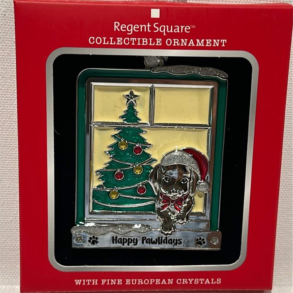 New in Box Regent Square Collectible Ornament with Fine European Crystals.